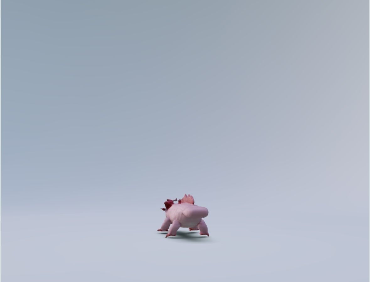 Axolotl 3D model 3D print model_4