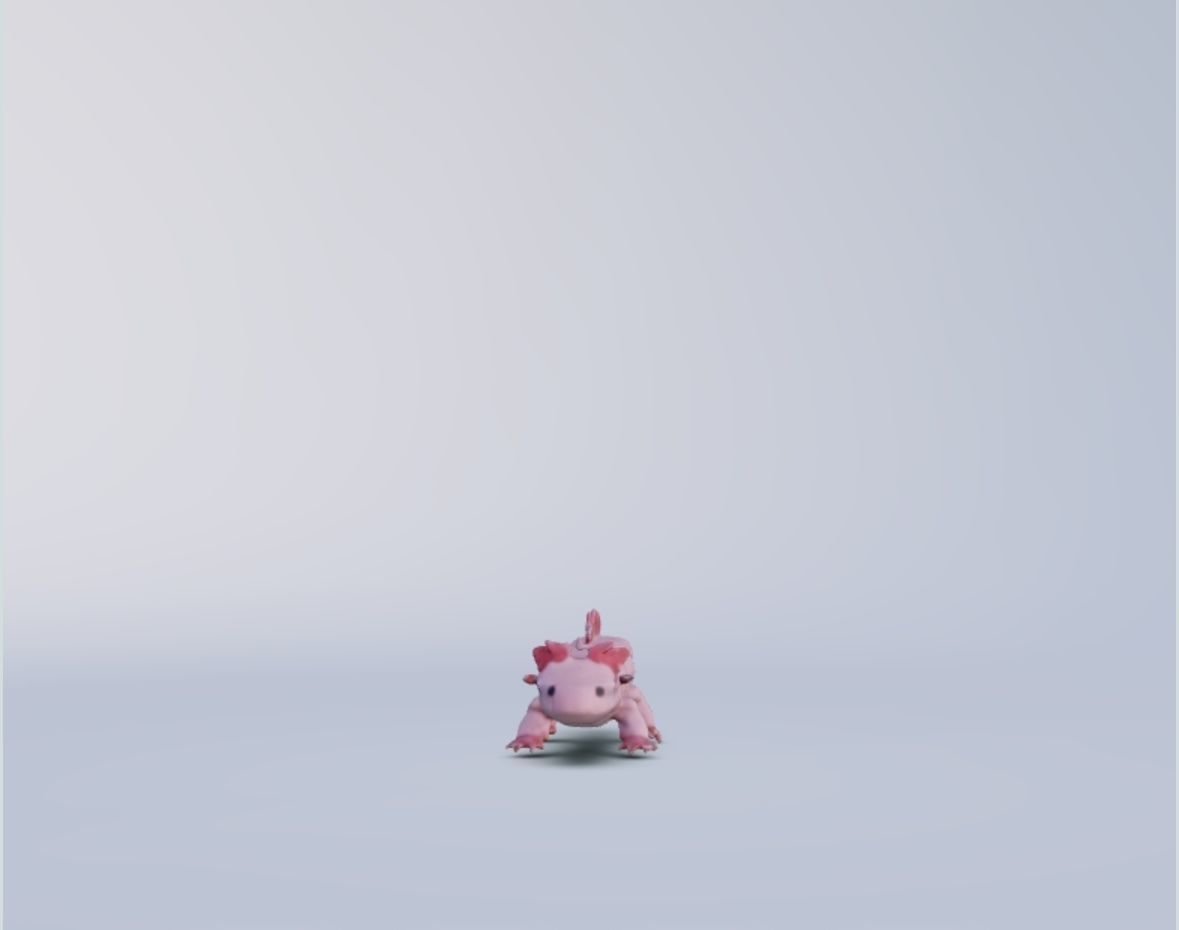 Axolotl 3D model 3D print model_1