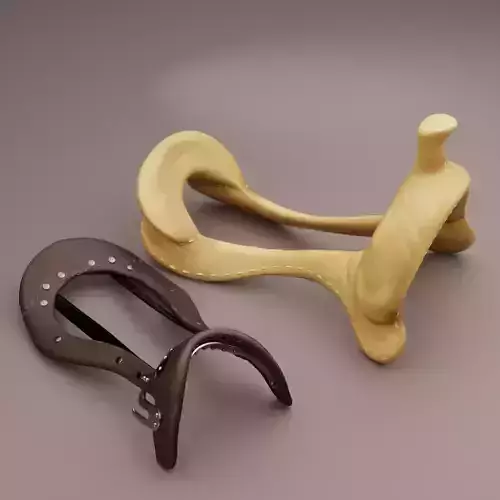 Saddle trees for diorama decoration and tack making 3D print model
