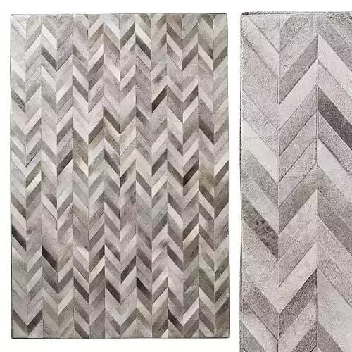 VELA LUXE COWHIDE RUG 3D model