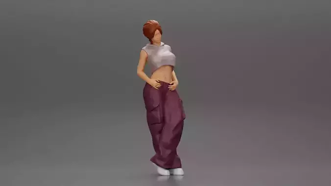 Chola girl Leaning On A Wall While Holding Her Legs Crossed