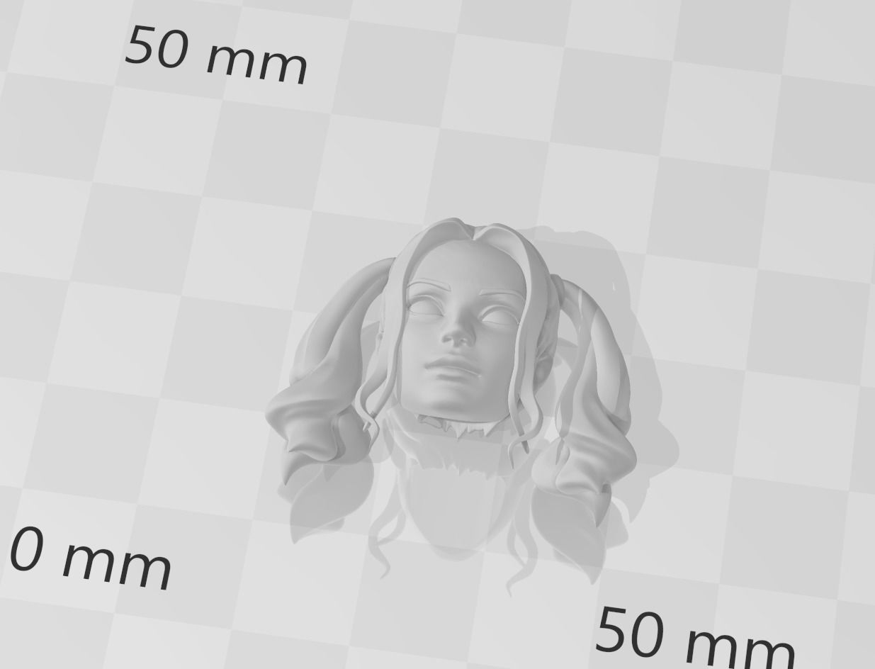 HARLEY QUINN HEAD SCULPT 3D print model_6