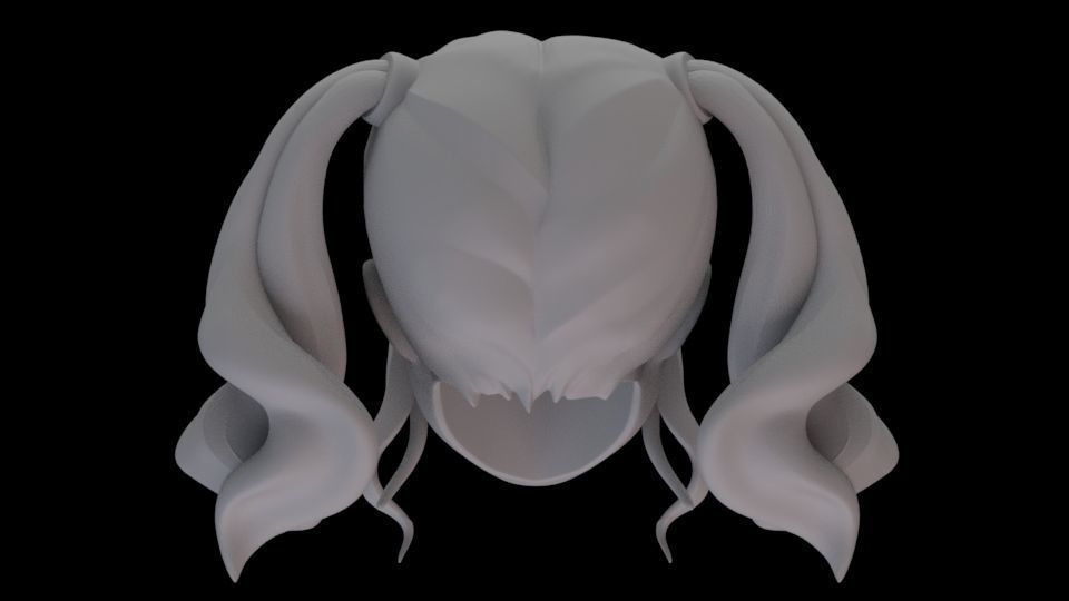 HARLEY QUINN HEAD SCULPT 3D print model_3