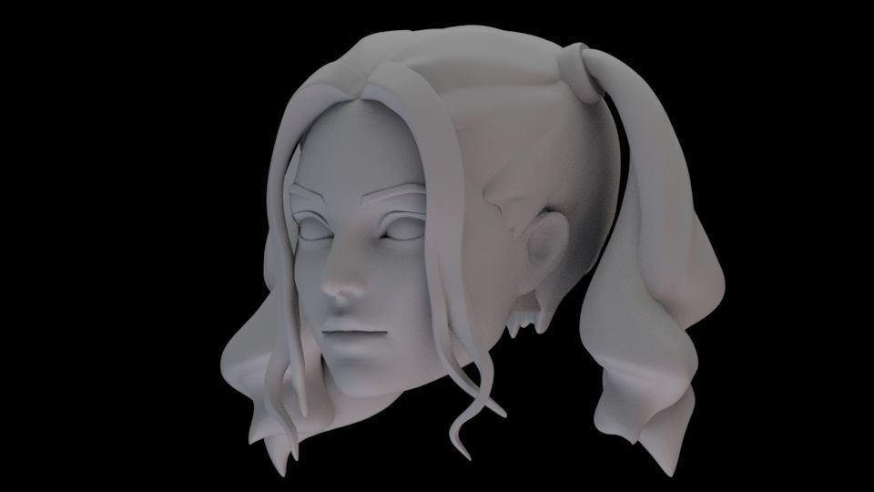 HARLEY QUINN HEAD SCULPT 3D print model_2