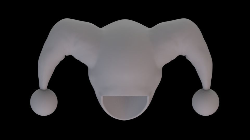 HARLEY QUINN HEAD SCULPT 3D print model_9