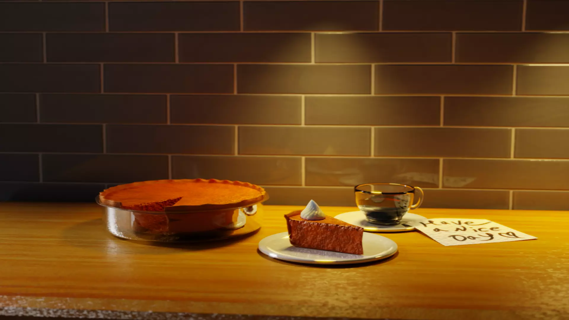 Basic Pumpkin Pie Free 3D model