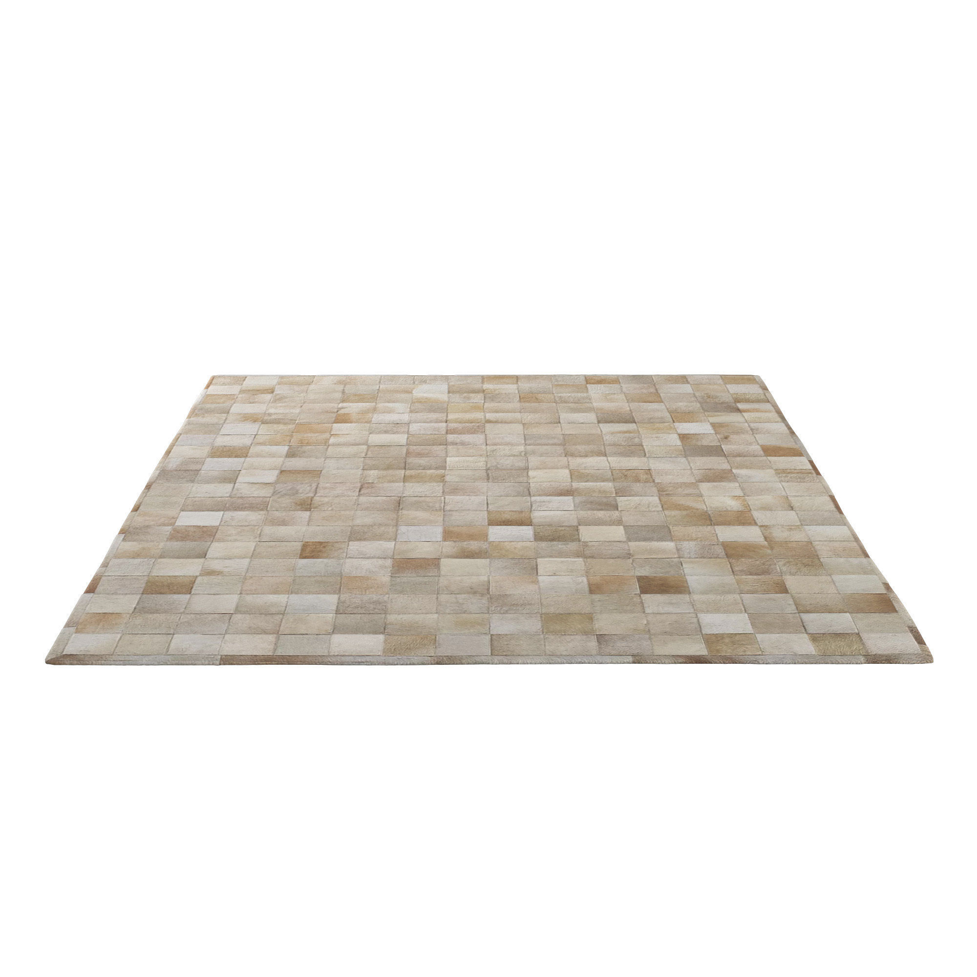 POTRERO HIDE PATCHWORK RUG 3D model_2