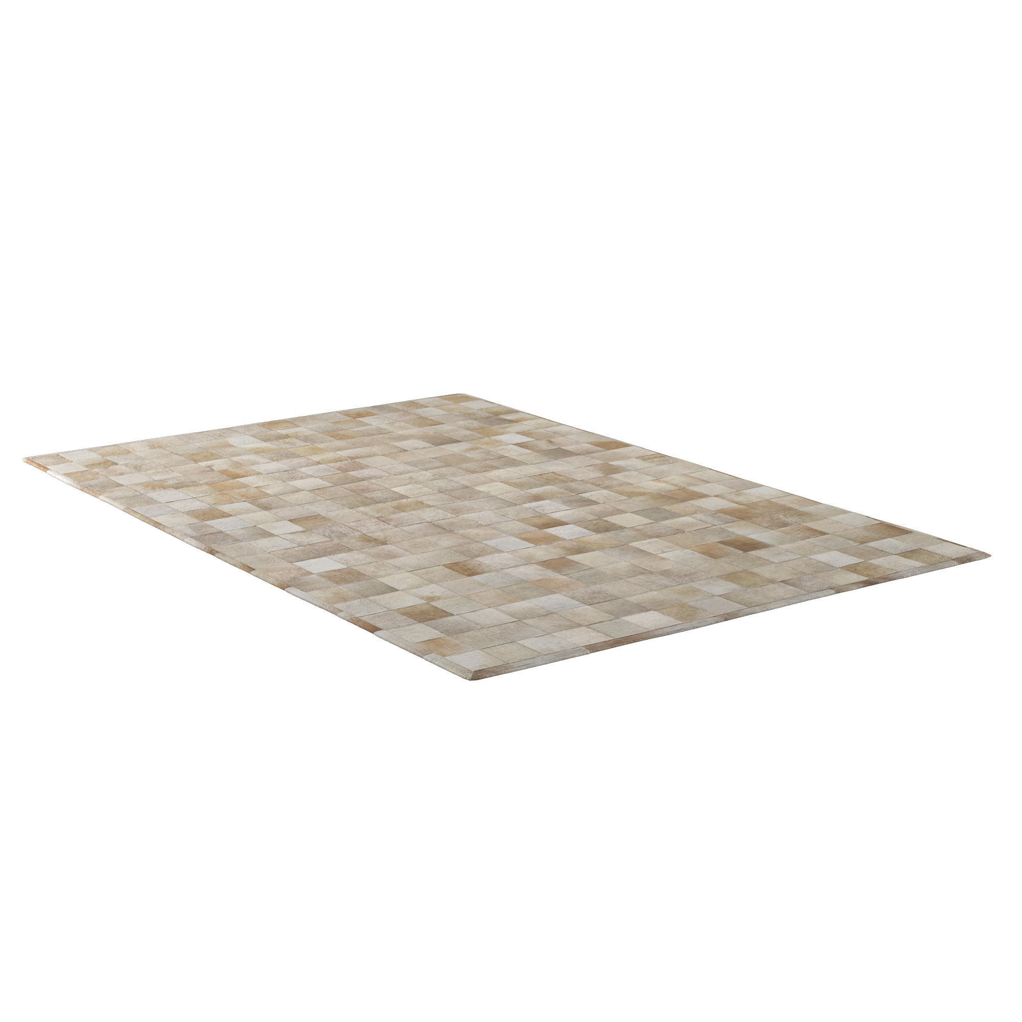POTRERO HIDE PATCHWORK RUG 3D model_1
