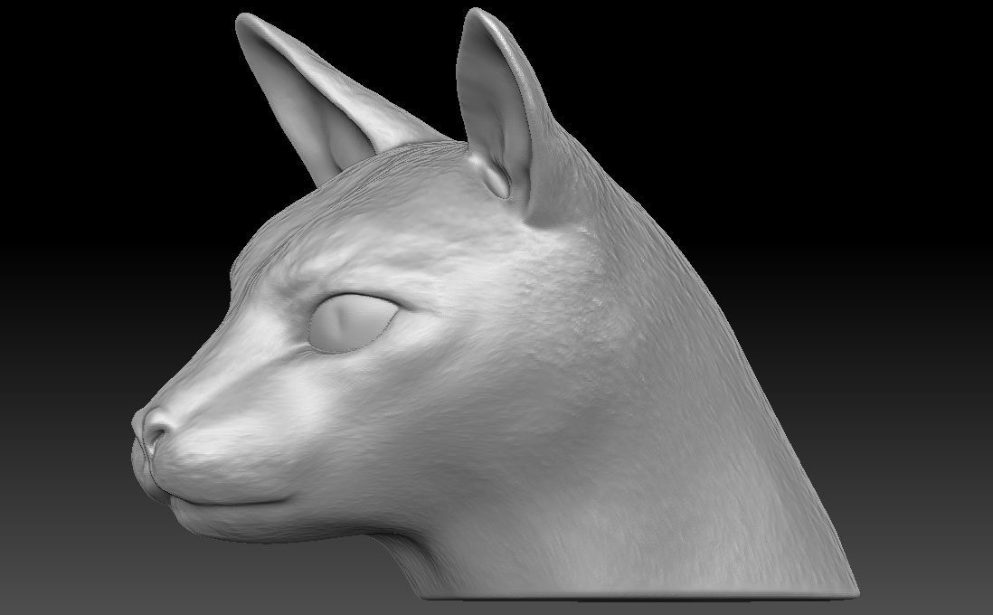 Siamese Cat head for 3D printing 3D print model_12