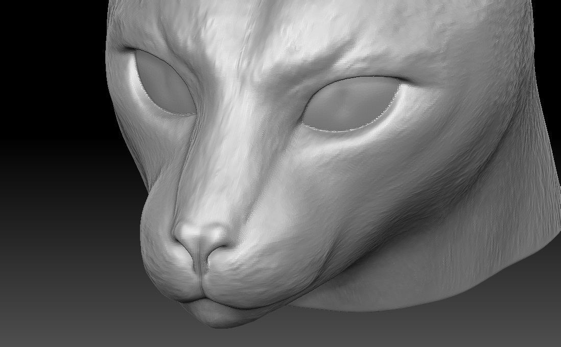 Siamese Cat head for 3D printing 3D print model_18