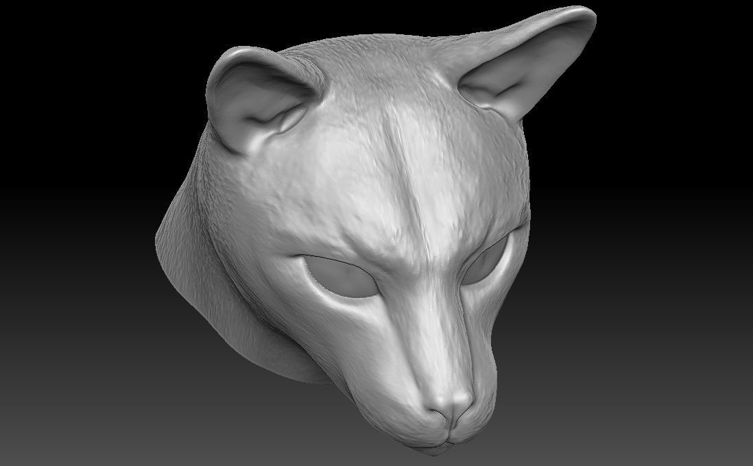Siamese Cat head for 3D printing 3D print model_22
