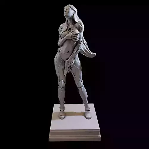 CyborgGirl for 3d Print 3D print model
