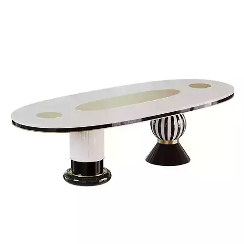 Modern Oval Dining Table