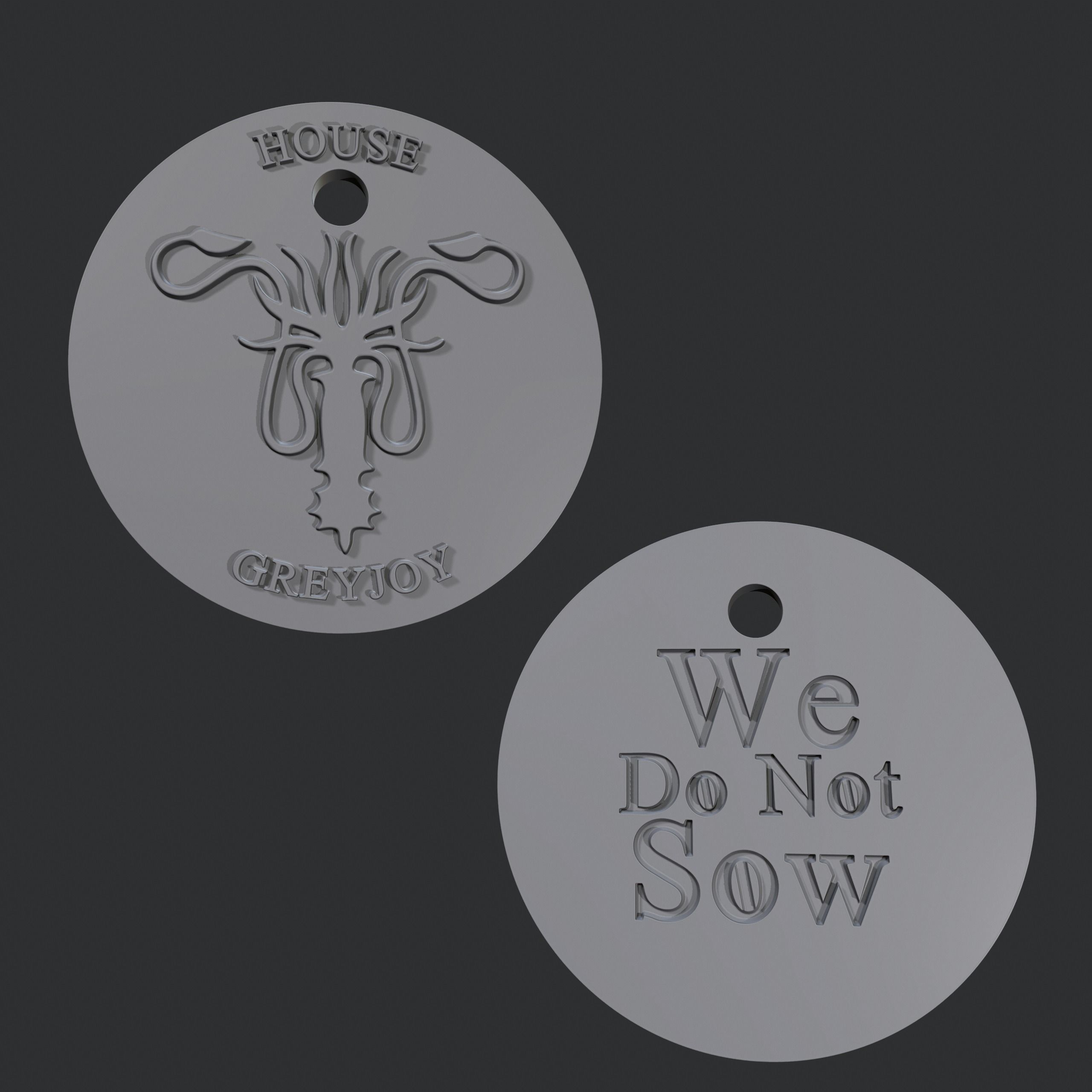 Keychains fanart Game of Thrones 3D print model_1