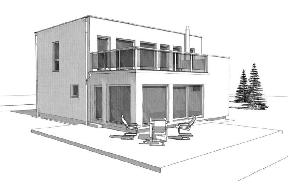 Explore Our Low Poly 3D Model Stylish Double Story Home  Low-poly 3D model_3