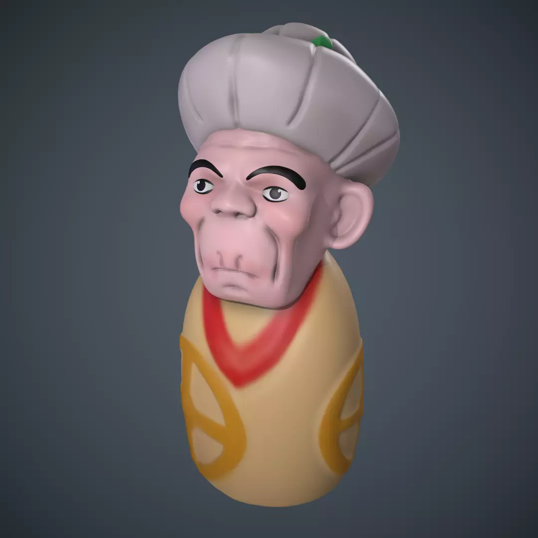 Grandmother  the boy and the heron 3D print model_0