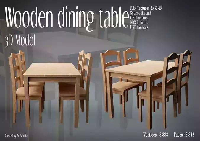 Wooden Dining Table