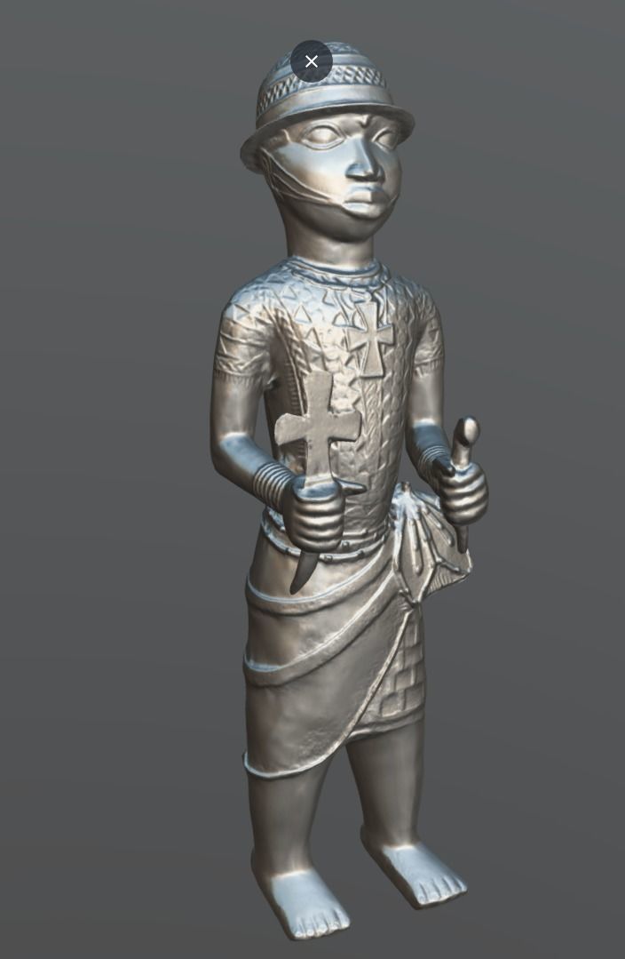 Ewua Official- Messenger Figure Low-poly 3D model_5