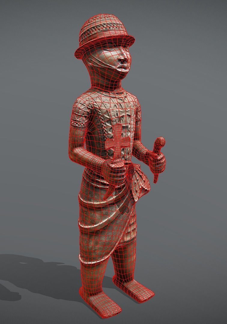 Ewua Official- Messenger Figure Low-poly 3D model_4