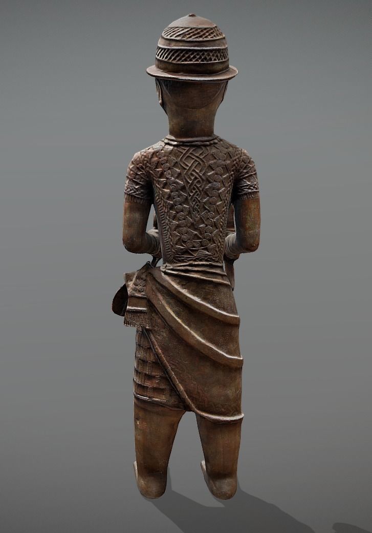 Ewua Official- Messenger Figure Low-poly 3D model_2