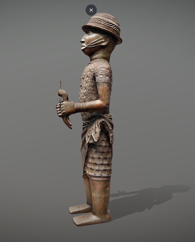 Ewua Official- Messenger Figure Low-poly 3D model_1