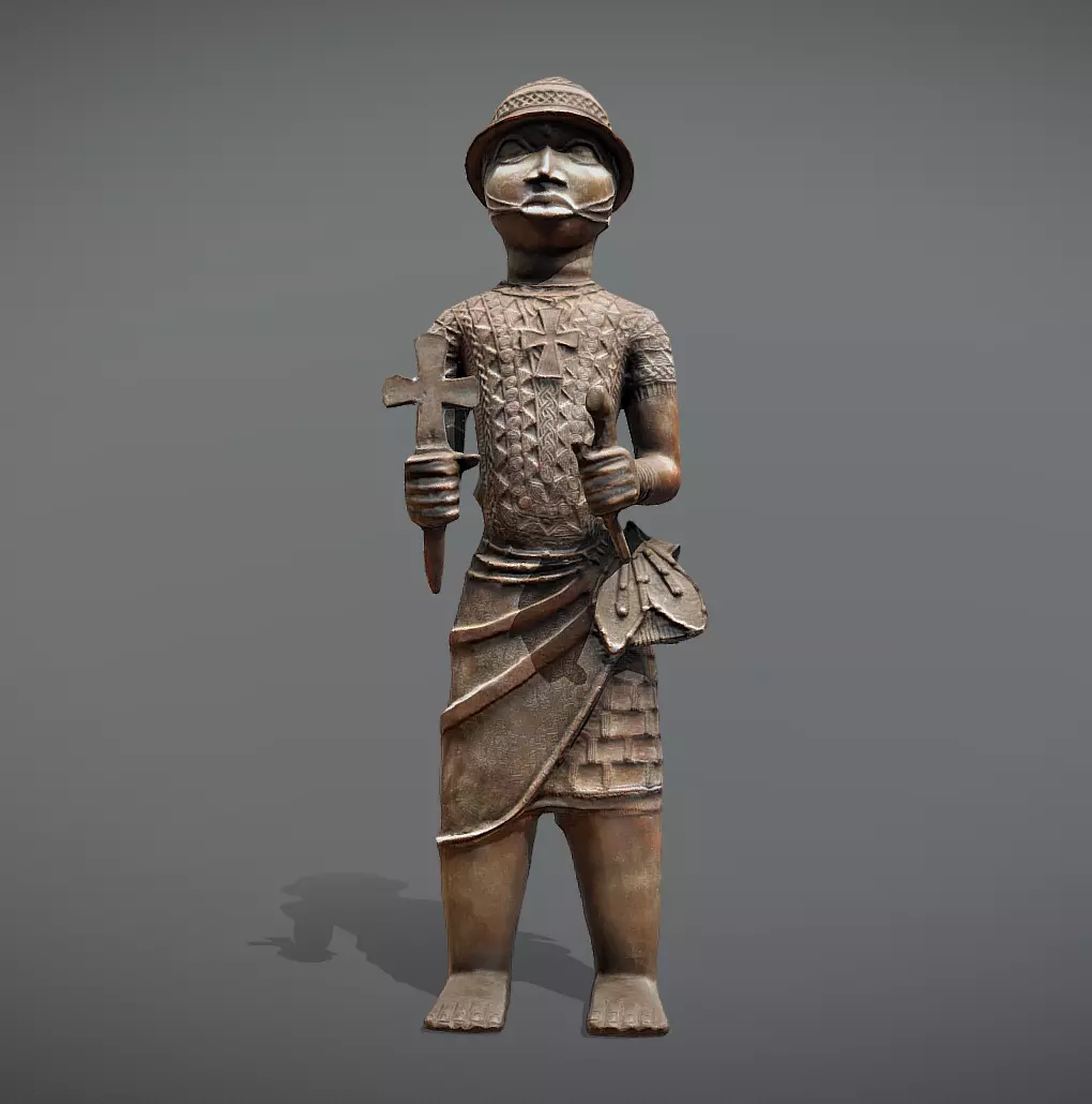 Ewua Official- Messenger Figure Low-poly 3D model_0