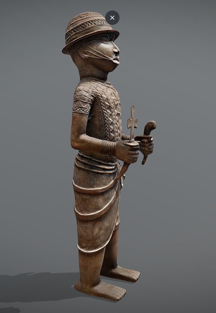 Ewua Official- Messenger Figure Low-poly 3D model_3