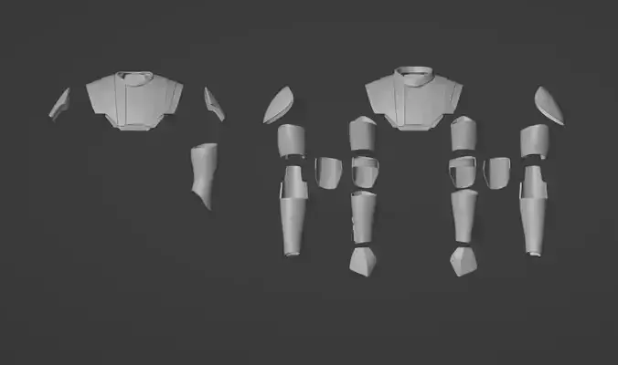 Knight Armor One-Twelfth Scale 3D print model