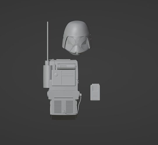 Concept Clone Trooper One-Twelfth Scale Kit 3D print model