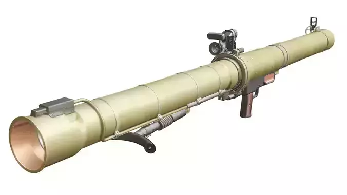 RPG 29 Rocket Launcher 3d model Low-poly 3D model