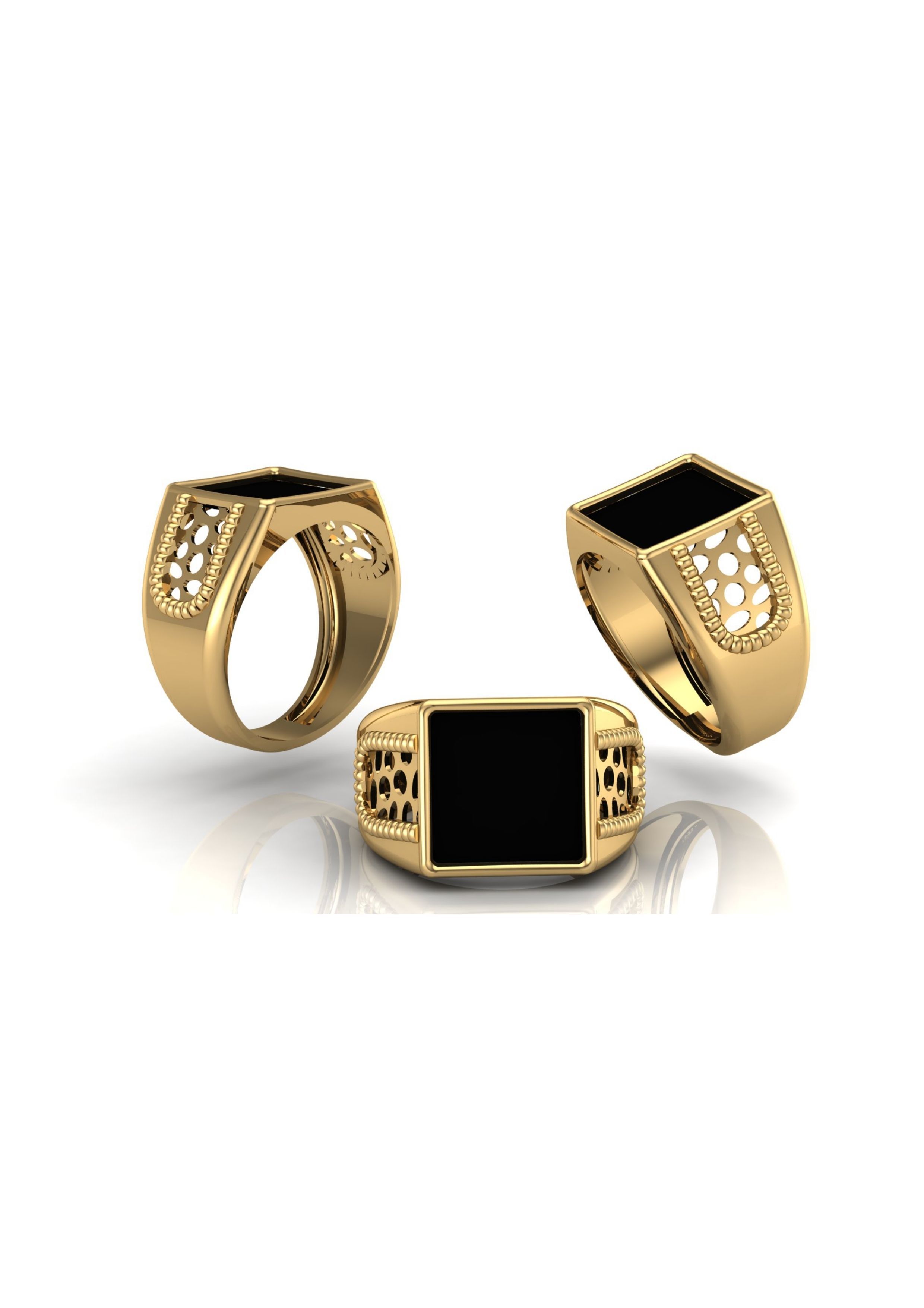 90 Mens Ring Stl Models Pack 3D print model_18