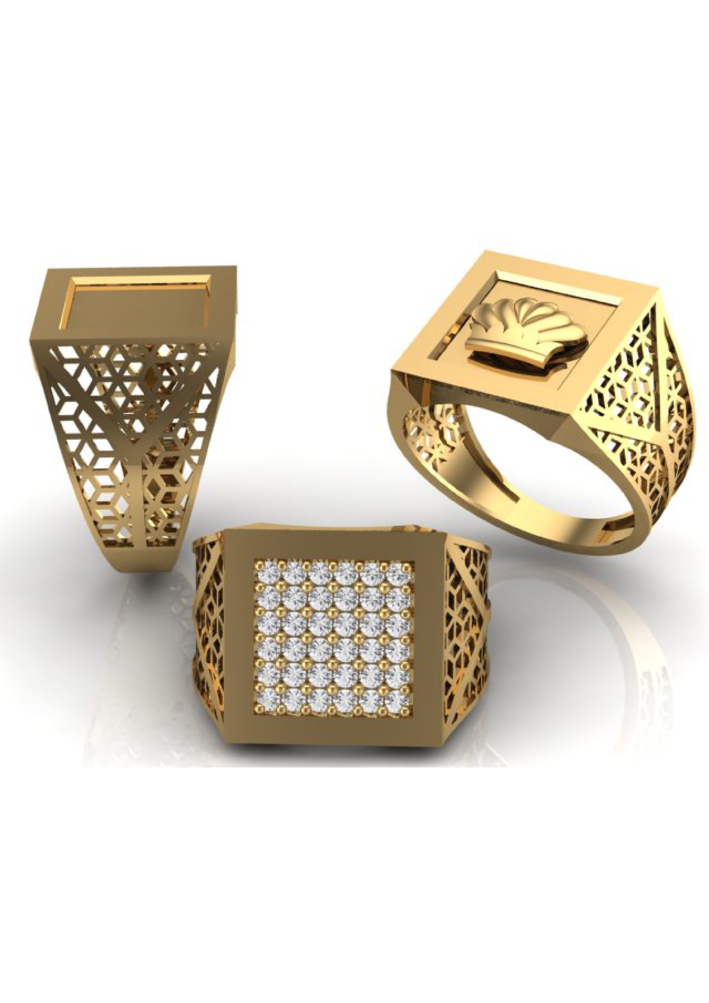 90 Mens Ring Stl Models Pack 3D print model_30