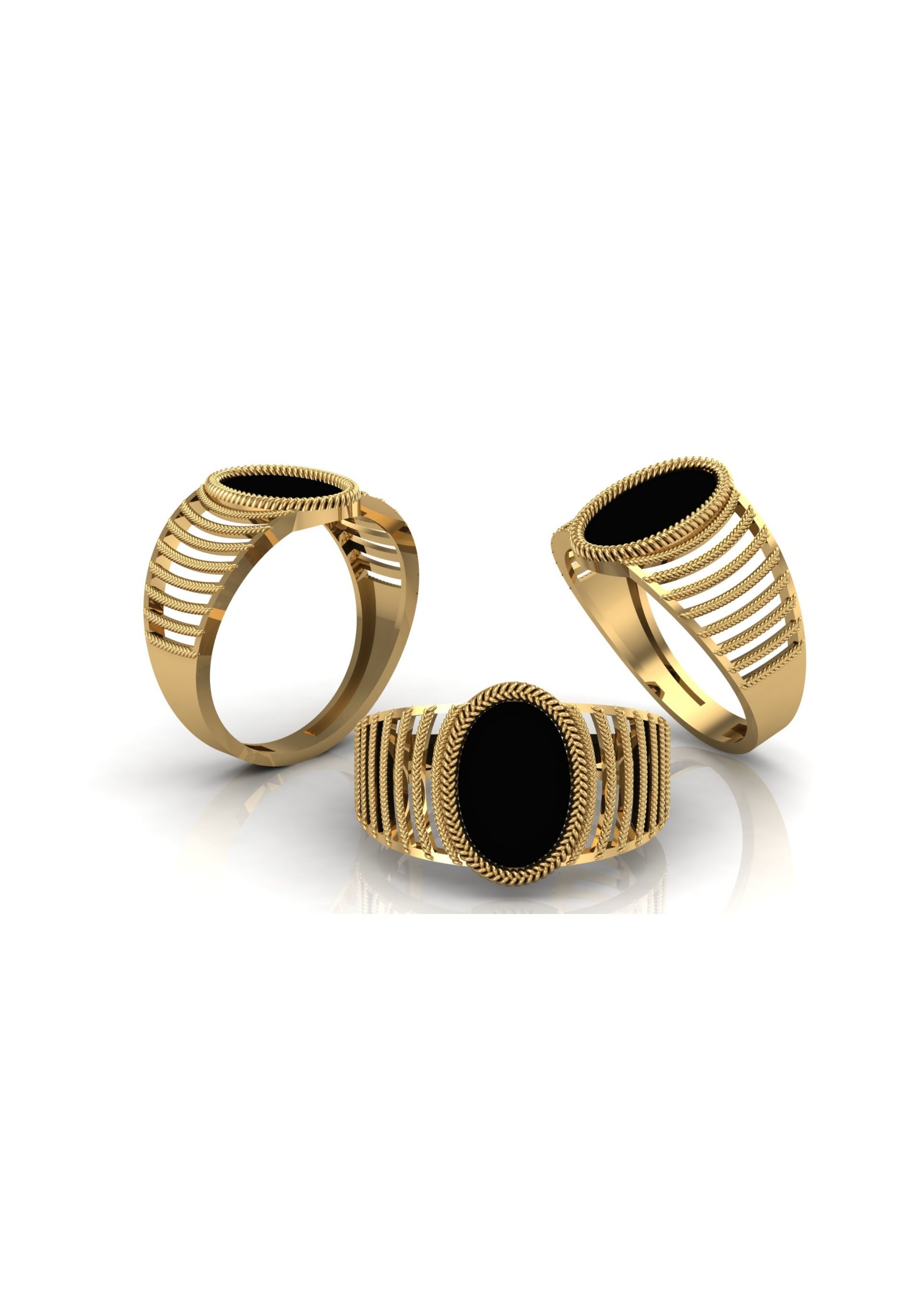 90 Mens Ring Stl Models Pack 3D print model_42