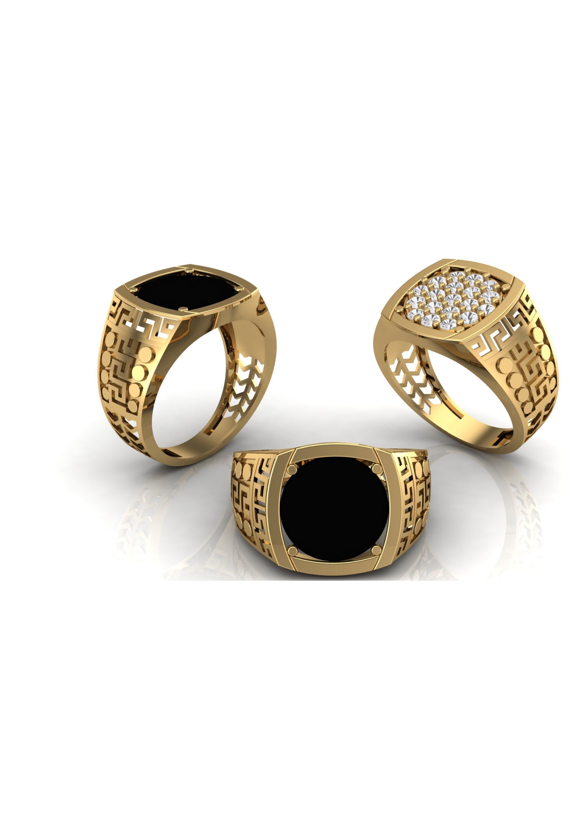 90 Mens Ring Stl Models Pack 3D print model_70