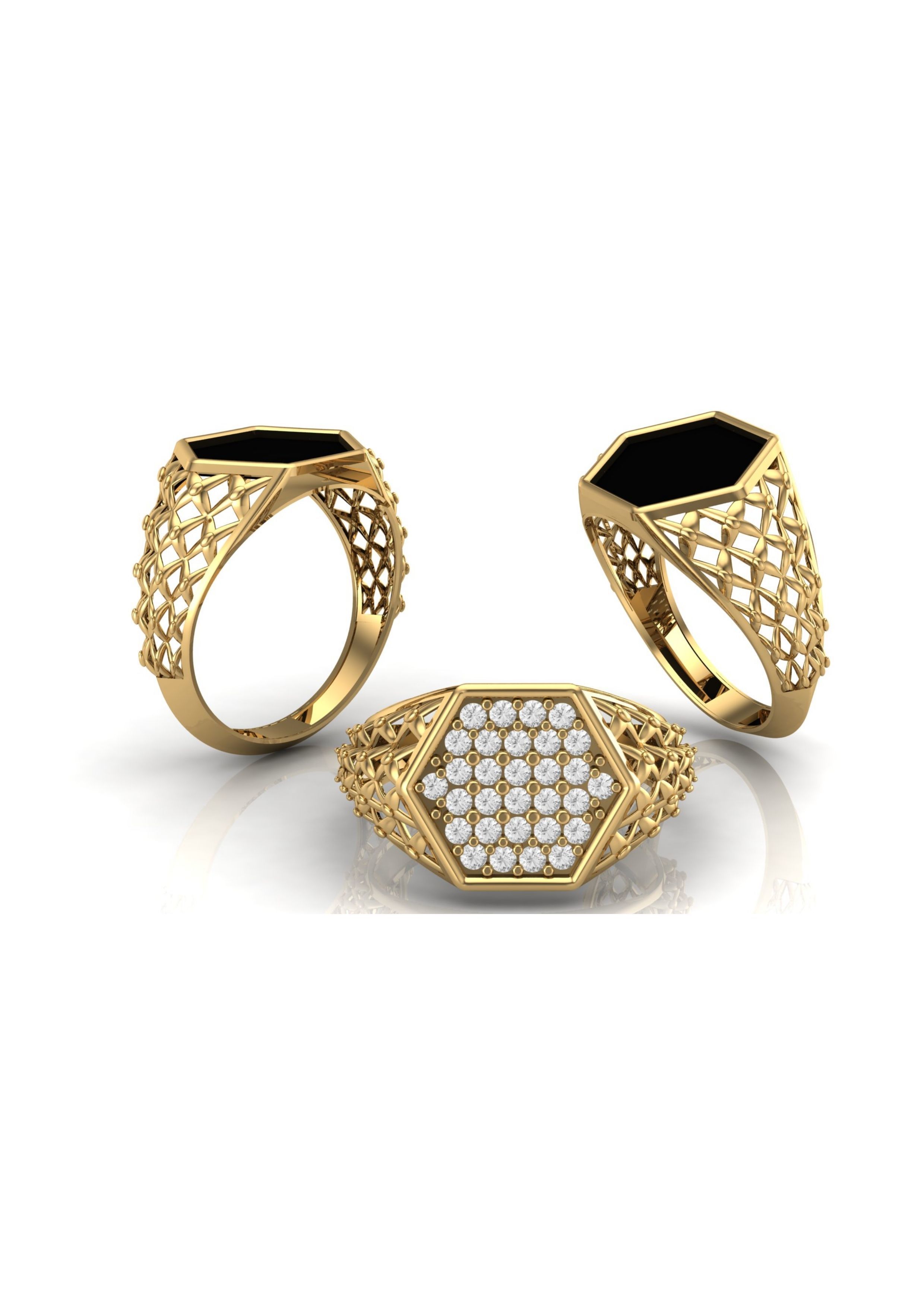 90 Mens Ring Stl Models Pack 3D print model_44