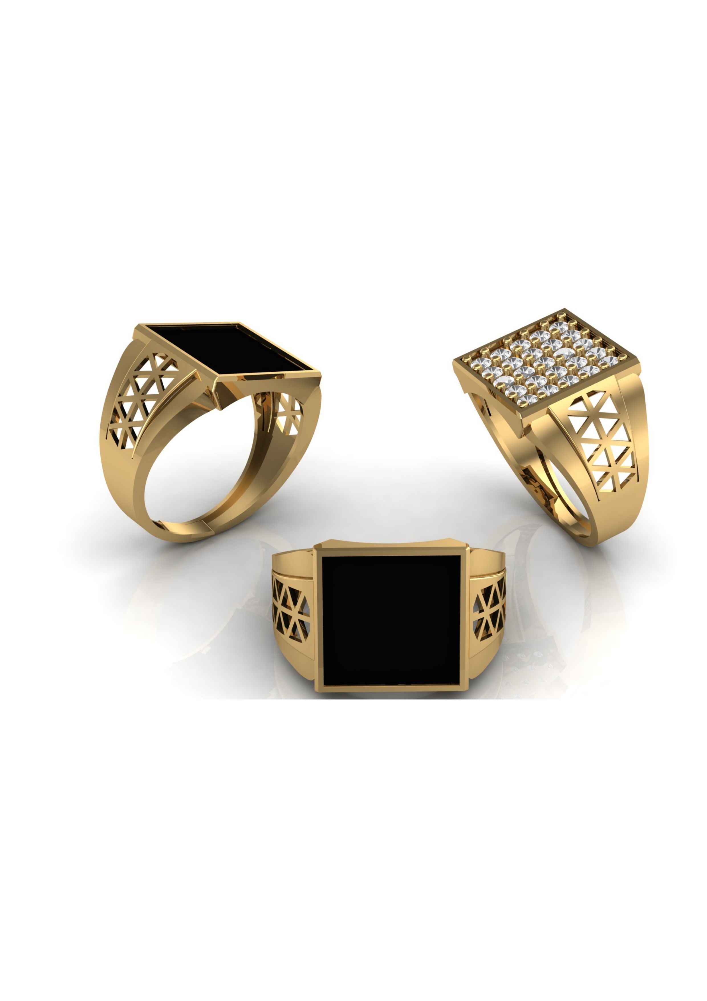 90 Mens Ring Stl Models Pack 3D print model_14