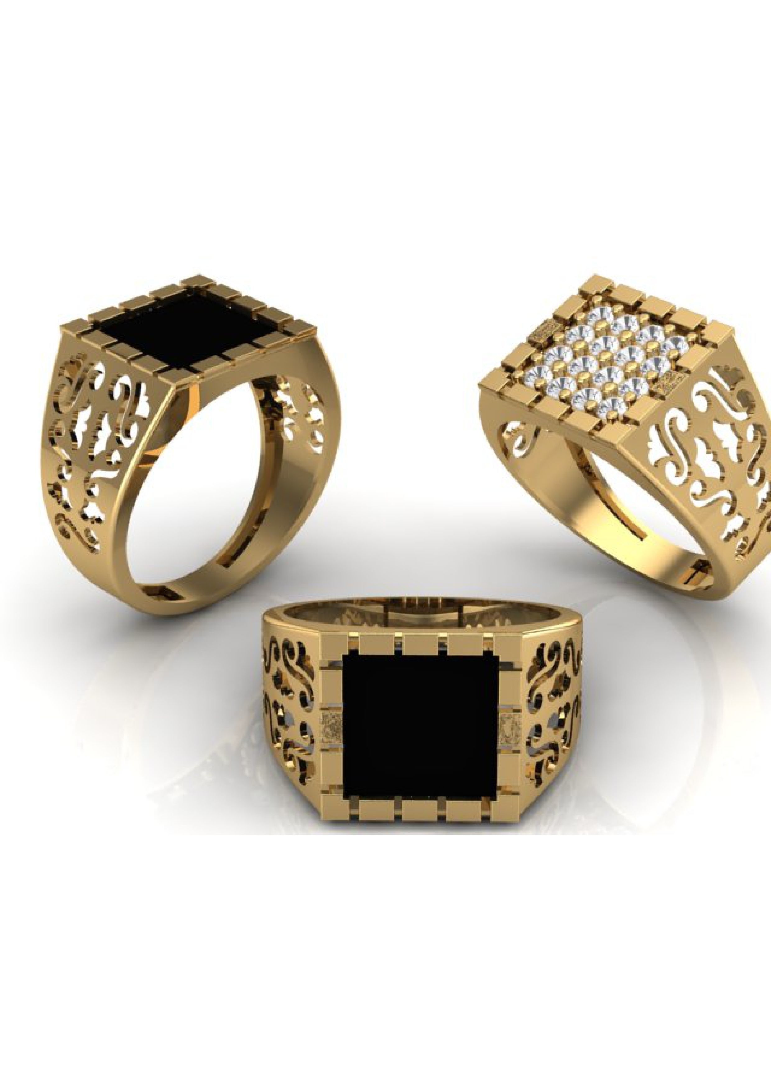 90 Mens Ring Stl Models Pack 3D print model_67