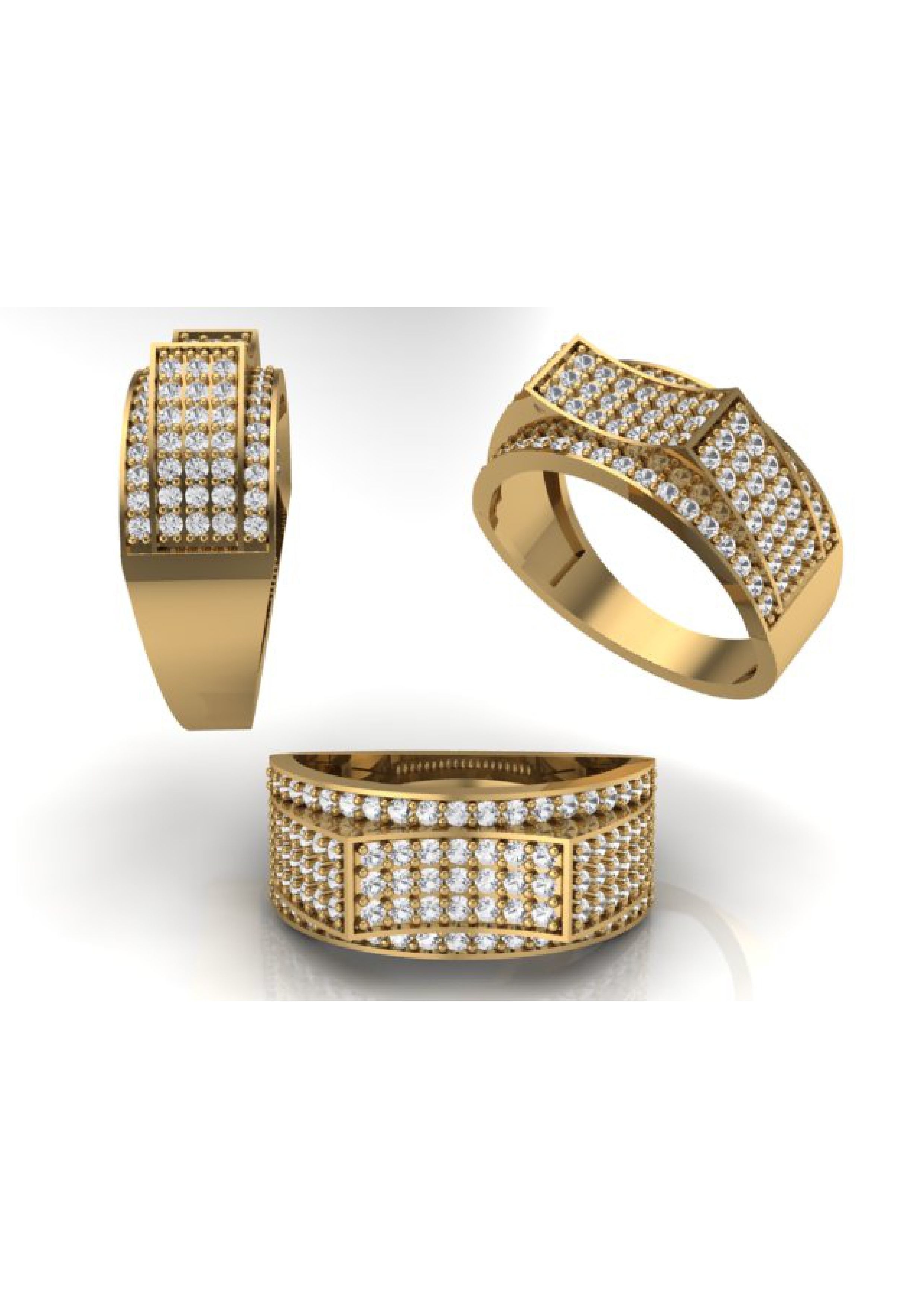 90 Mens Ring Stl Models Pack 3D print model_6