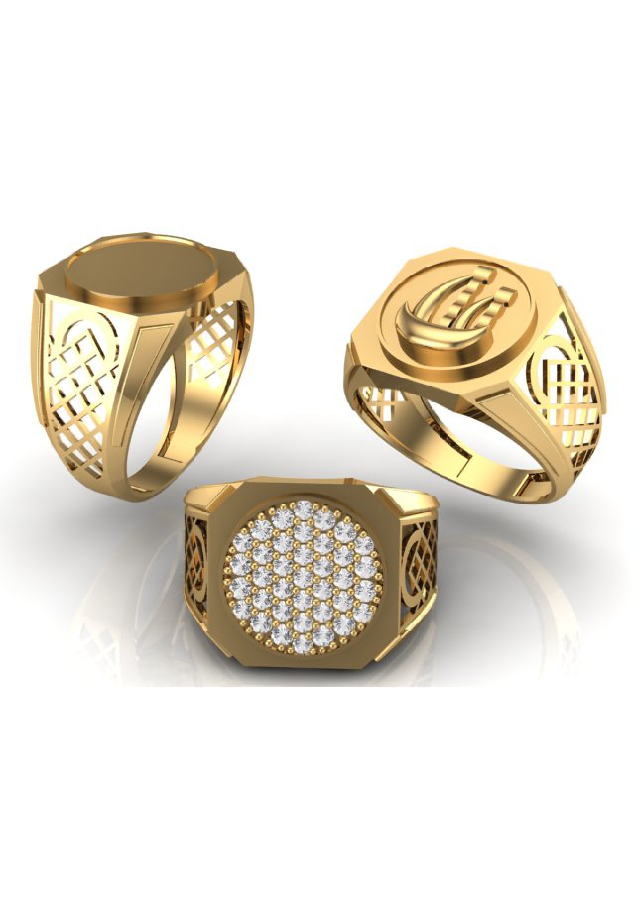 90 Mens Ring Stl Models Pack 3D print model_25