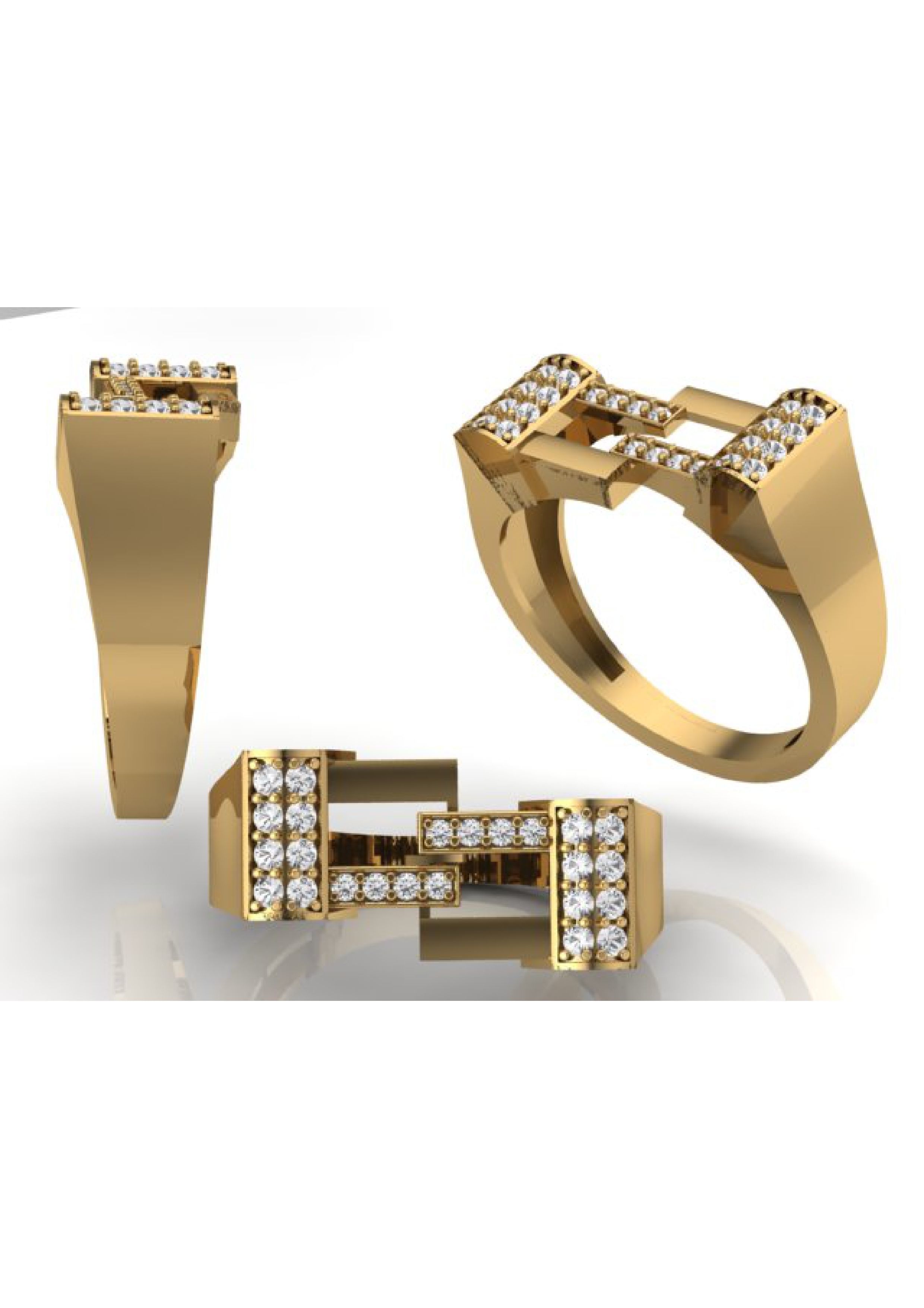 90 Mens Ring Stl Models Pack 3D print model_87