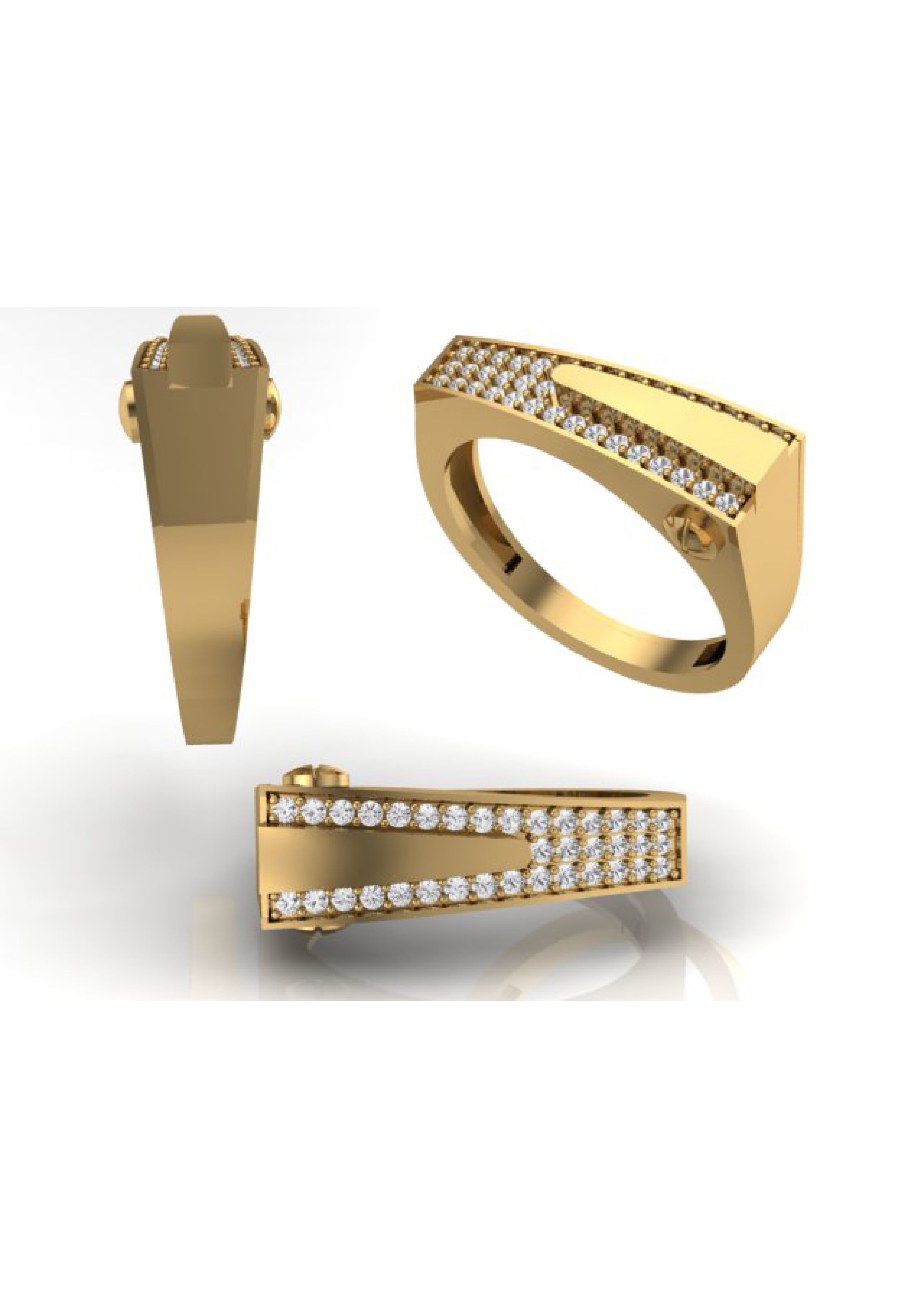 90 Mens Ring Stl Models Pack 3D print model_3