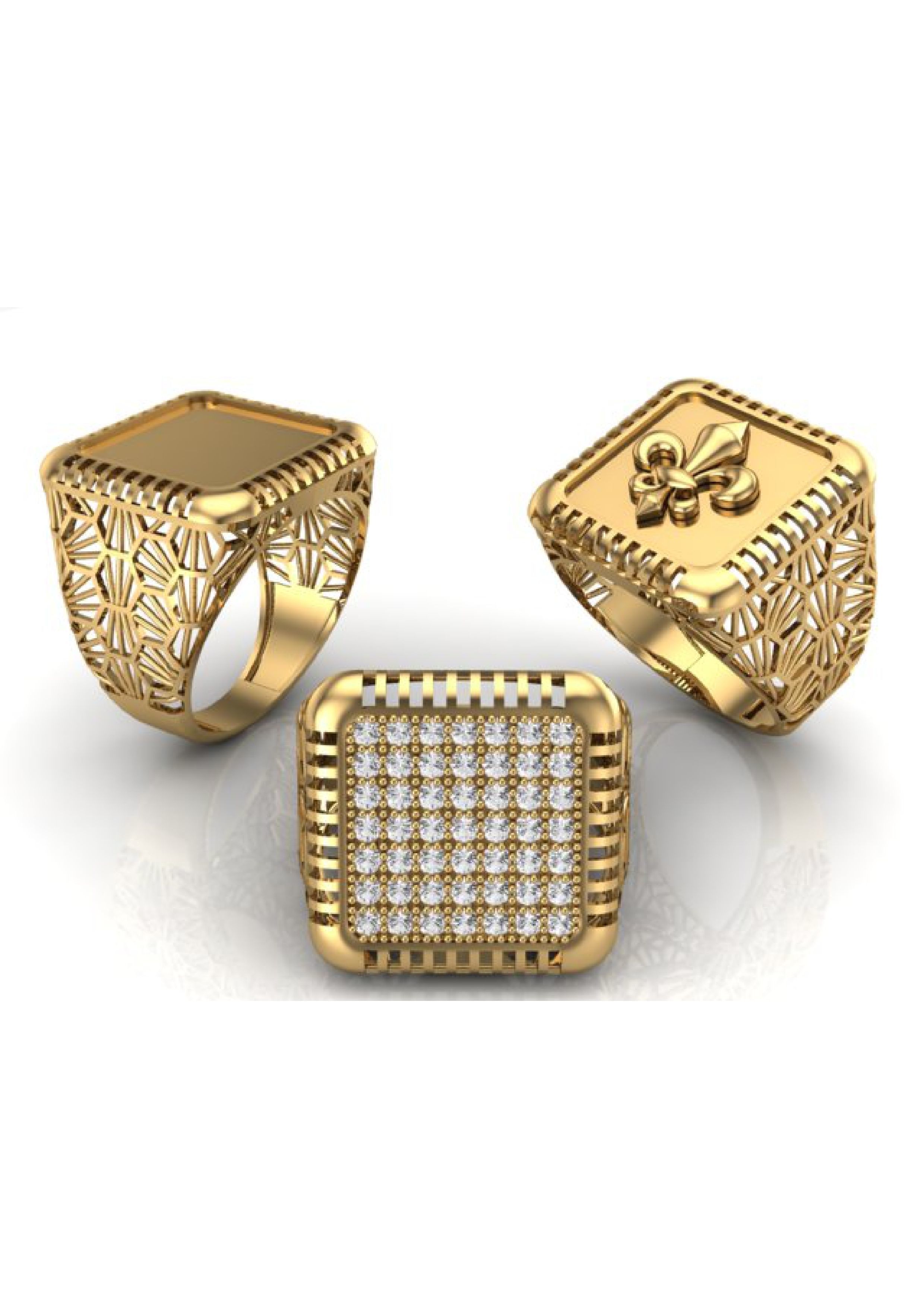 90 Mens Ring Stl Models Pack 3D print model_33