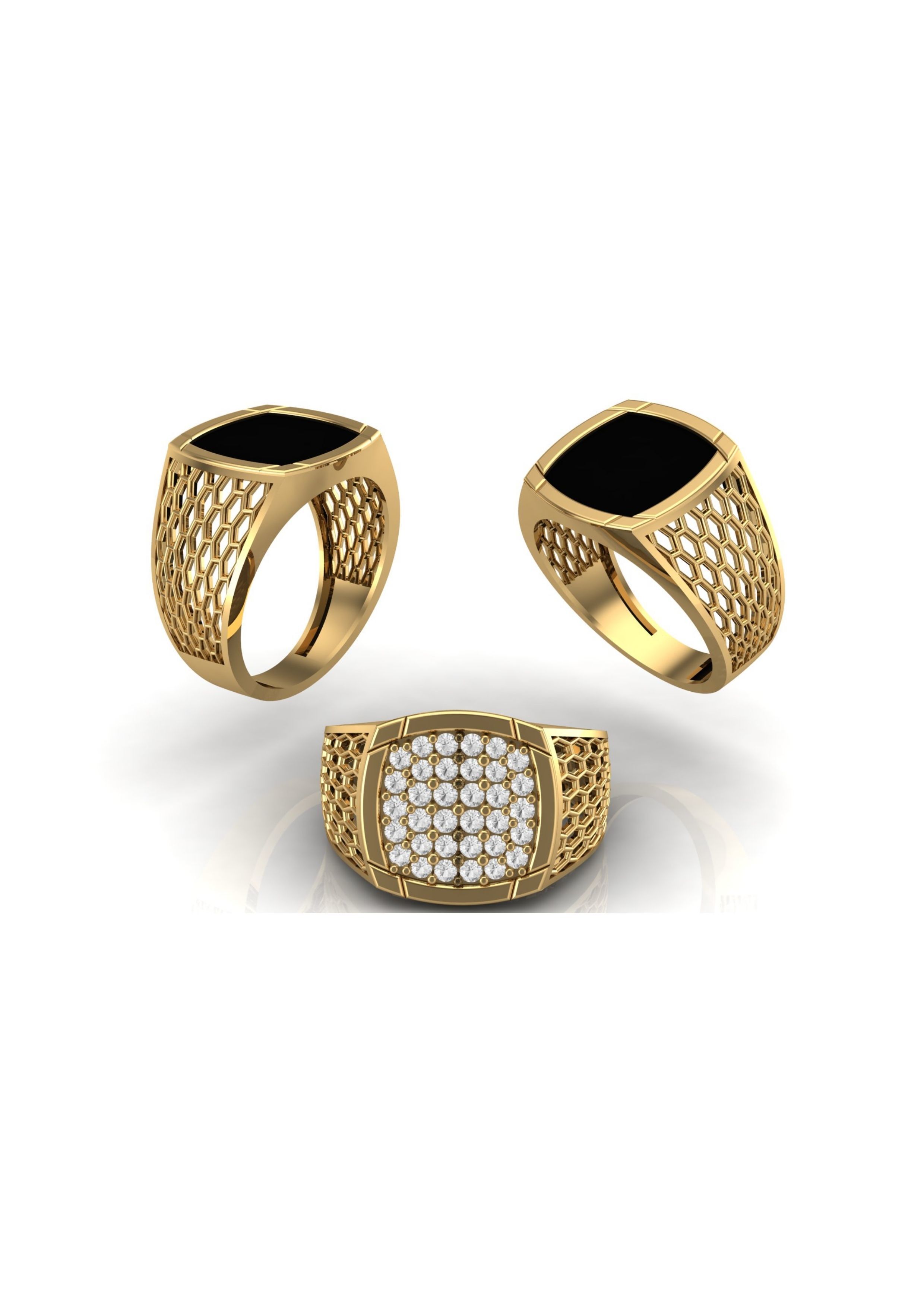 90 Mens Ring Stl Models Pack 3D print model_48