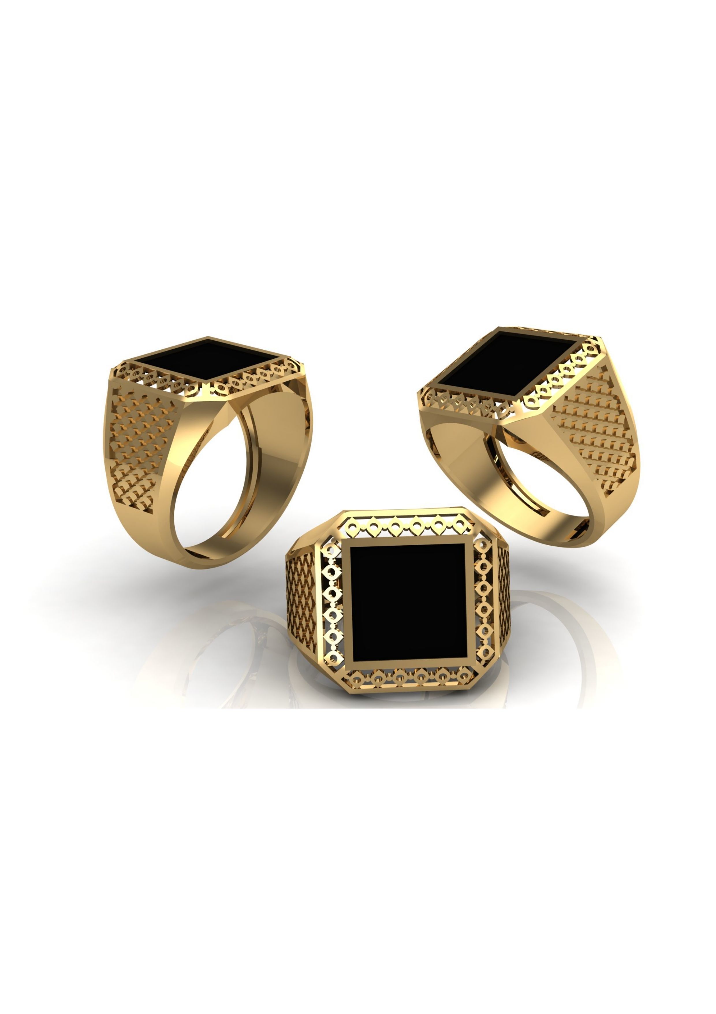 90 Mens Ring Stl Models Pack 3D print model_39