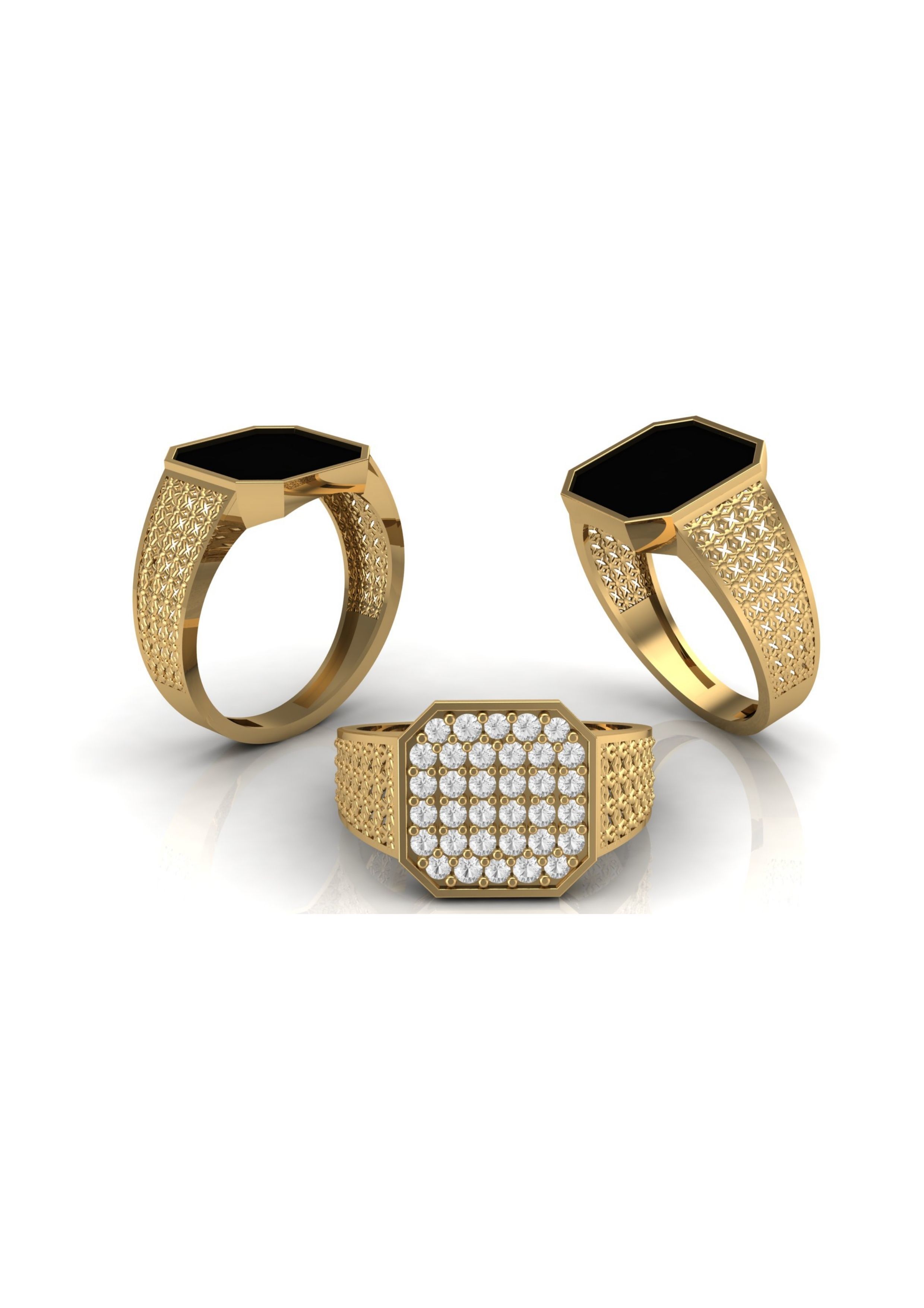 90 Mens Ring Stl Models Pack 3D print model_31