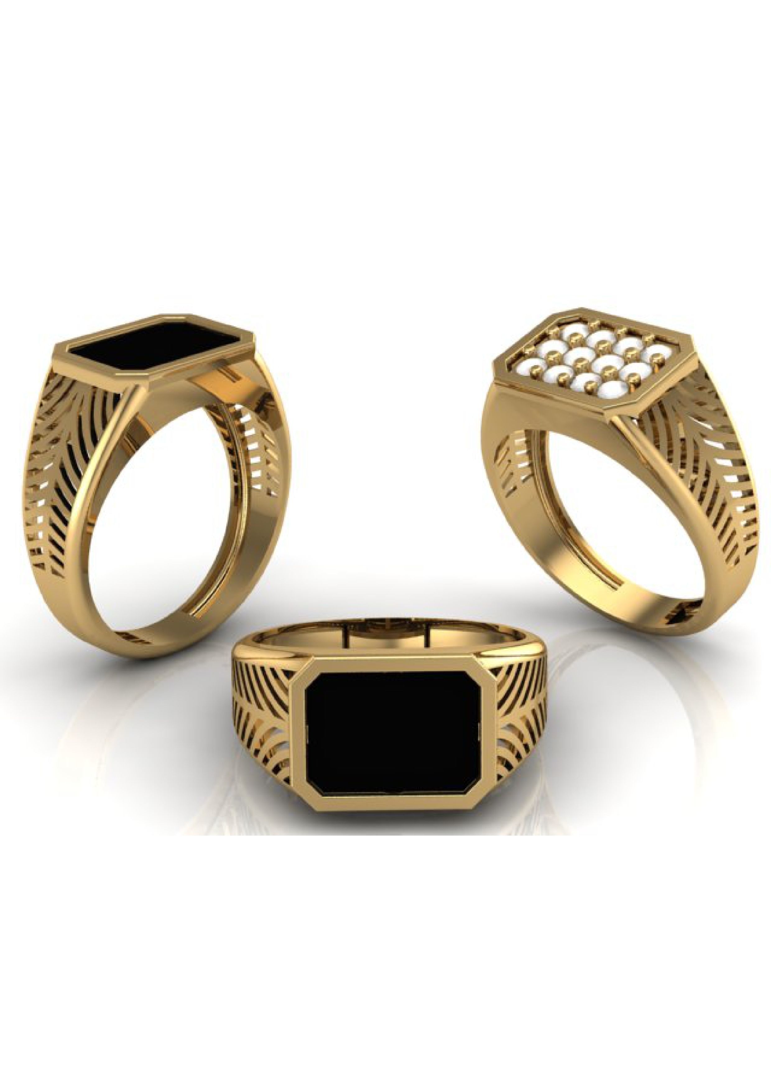 90 Mens Ring Stl Models Pack 3D print model_68