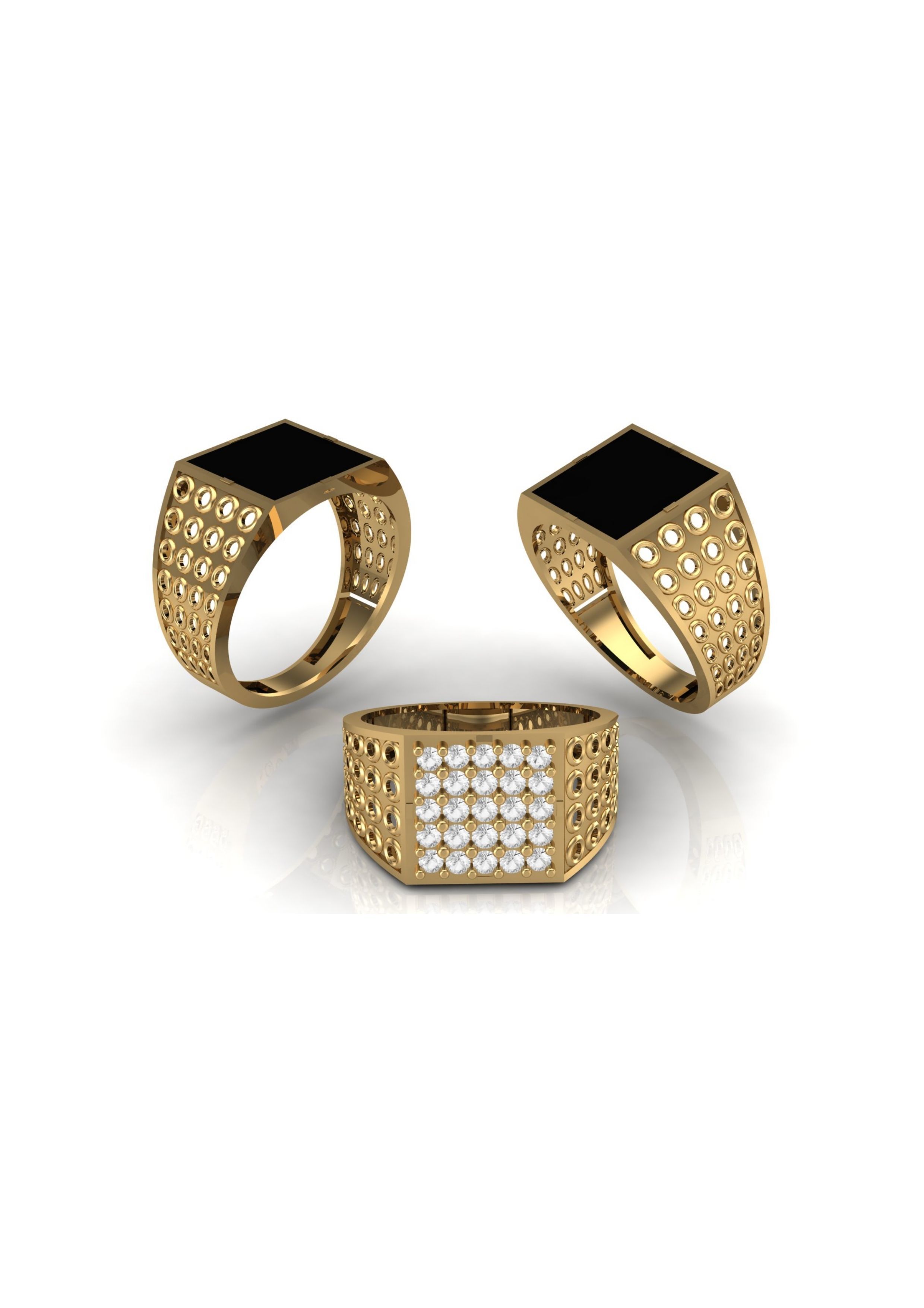 90 Mens Ring Stl Models Pack 3D print model_5