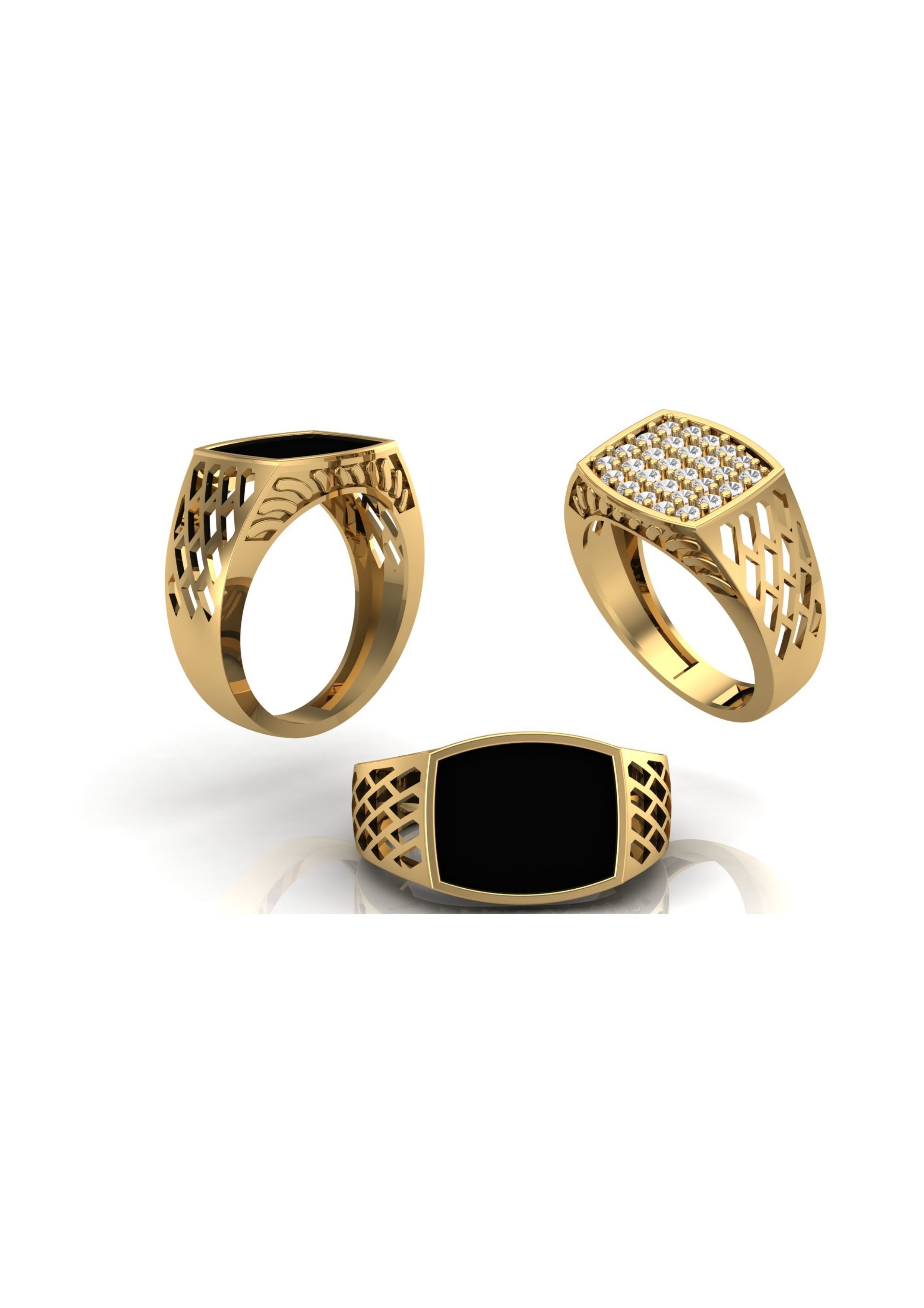 90 Mens Ring Stl Models Pack 3D print model_62