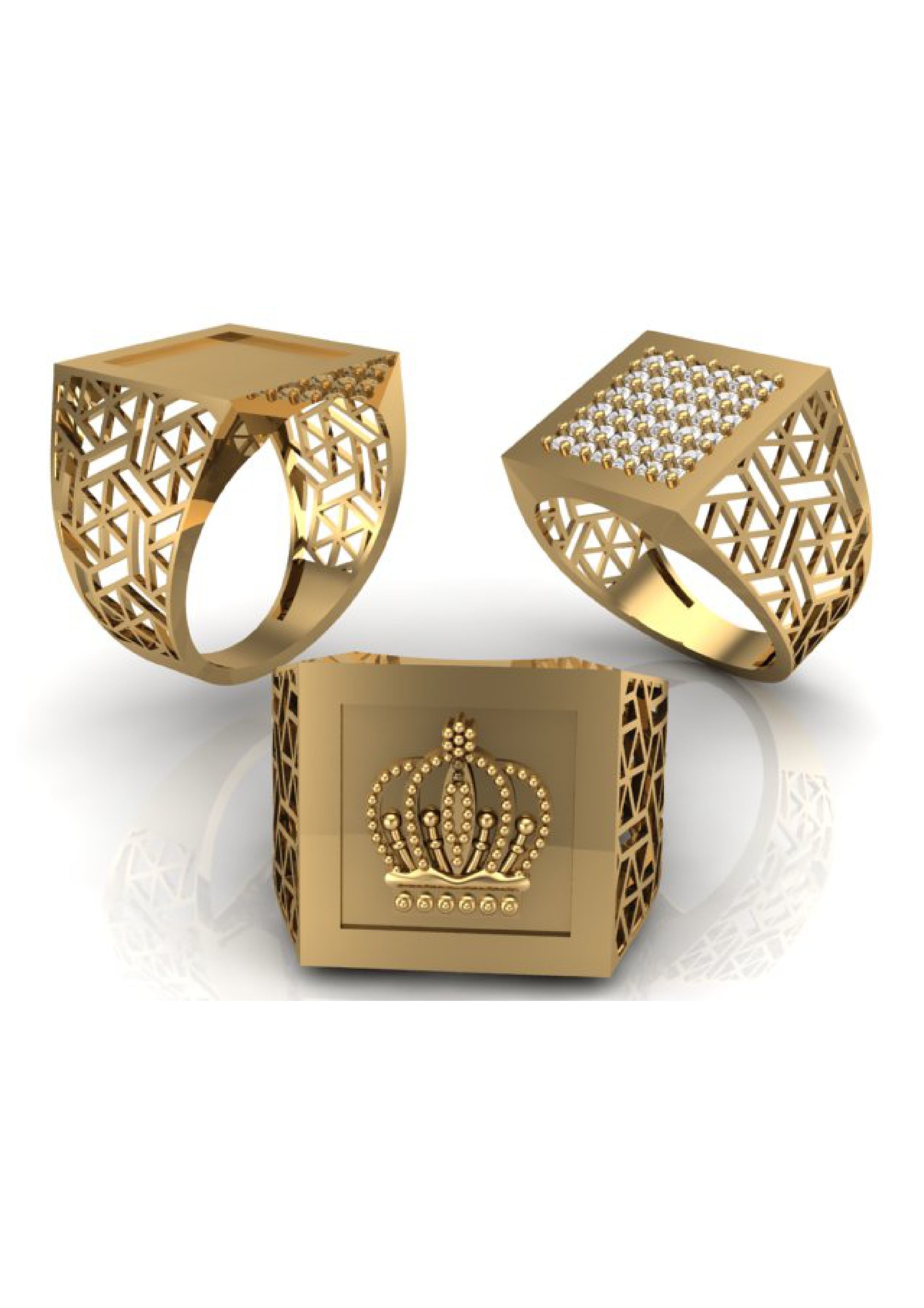 90 Mens Ring Stl Models Pack 3D print model_34