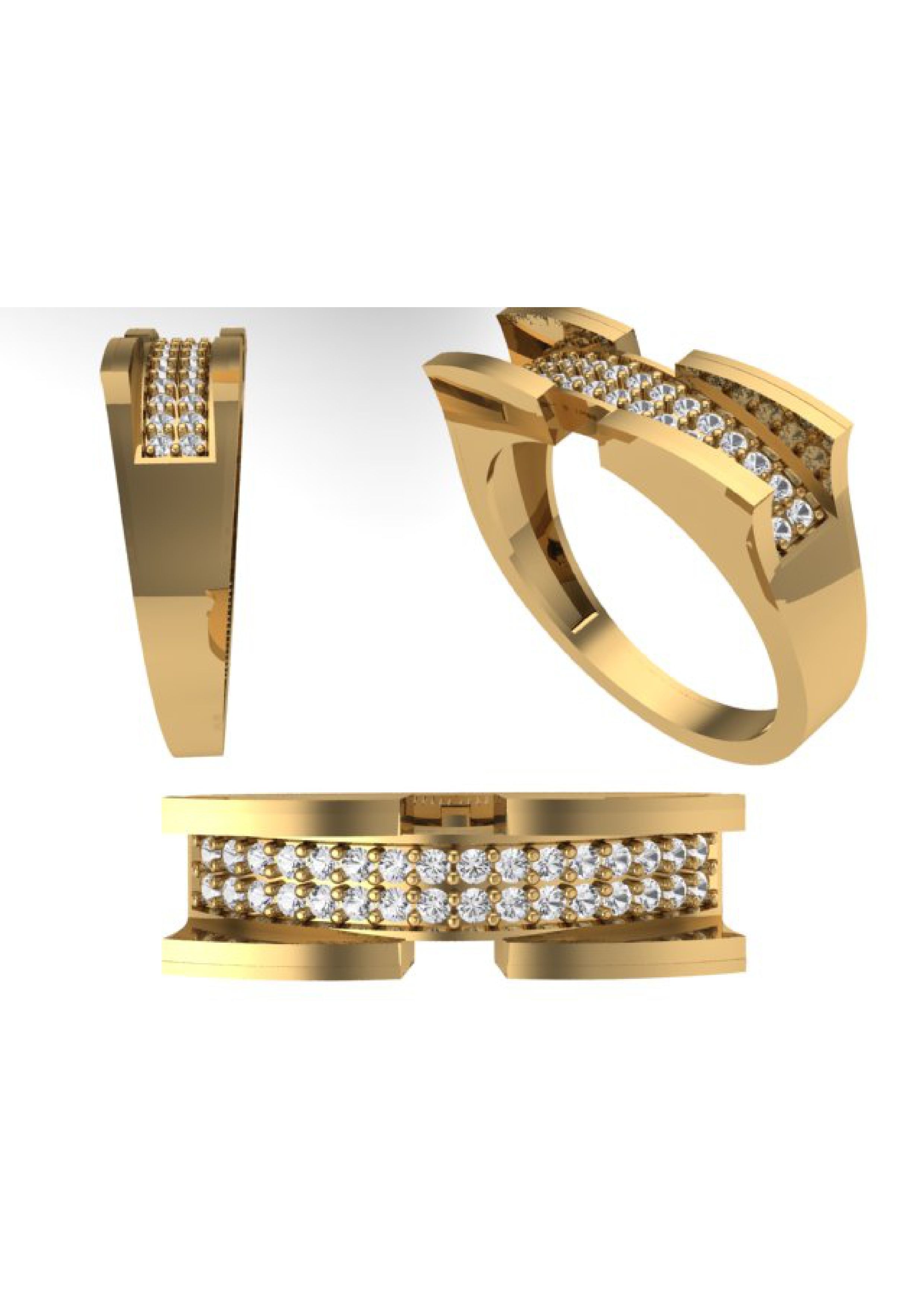 90 Mens Ring Stl Models Pack 3D print model_7